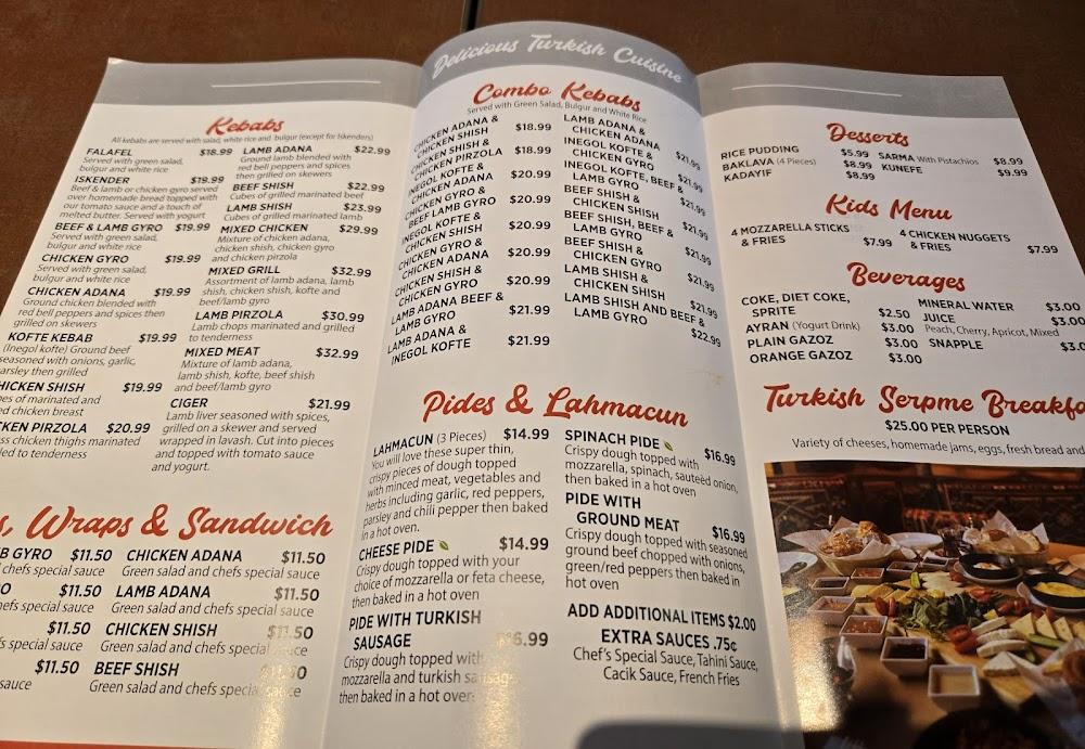 Kebab House/Mozaic Cafe Menu image 2